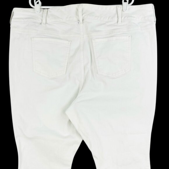 Torrid Women's Stretch Super Soft White Jeggings Size 24R High Rise Zip/Button - Picture 4 of 11